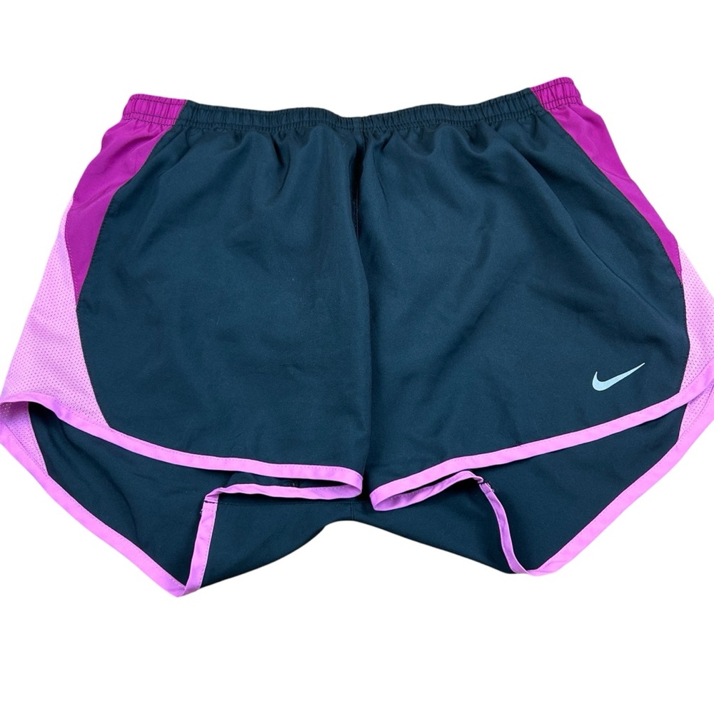 Nike Dri-Fit Lined Athletic Shorts Black/Pink - Small